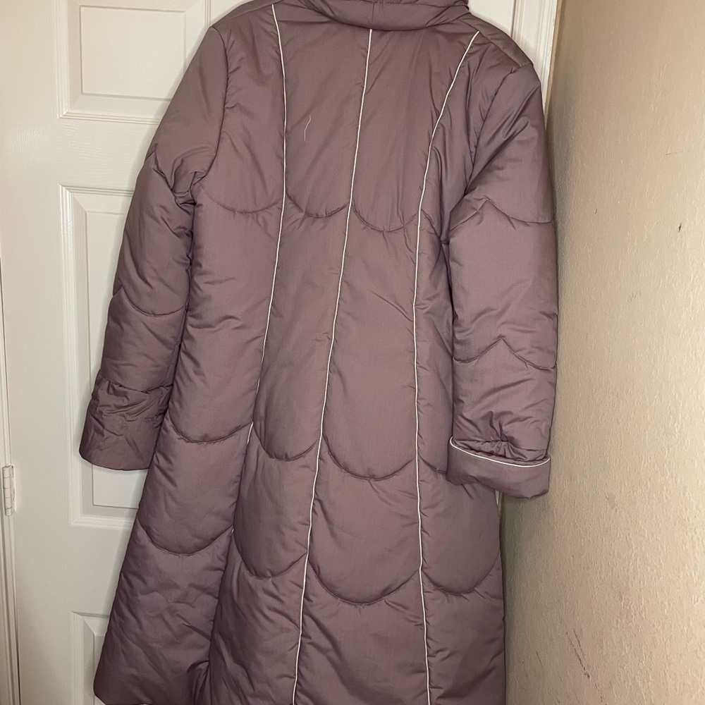 vintage 80s purple Montgomery Ward Puffer Jacket Womens Size 13-14 - Picture 6 of 7